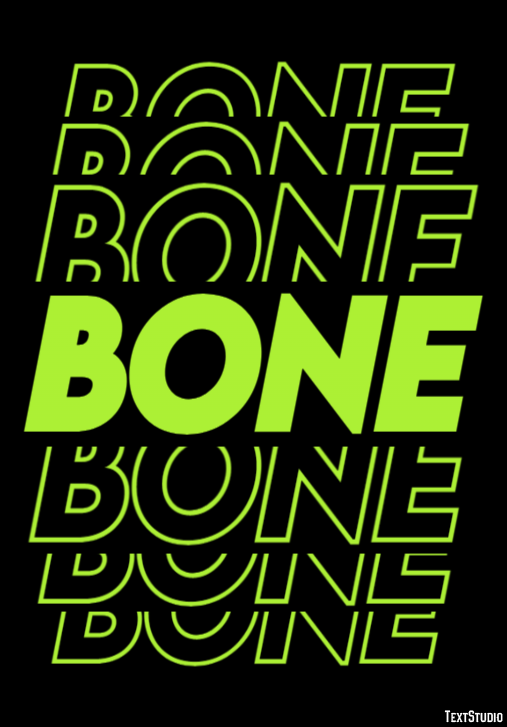 Bone Text Effect