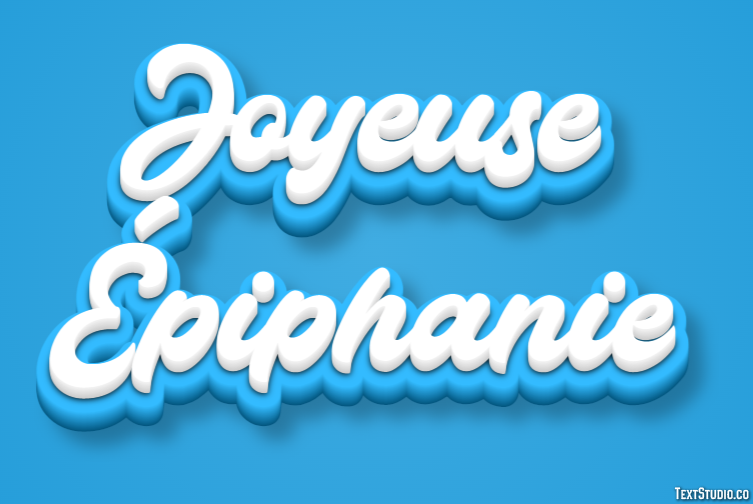 Joyeuse Épiphanie Effet de Texte