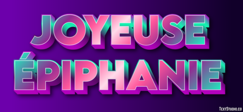 Joyeuse Épiphanie Effet de Texte