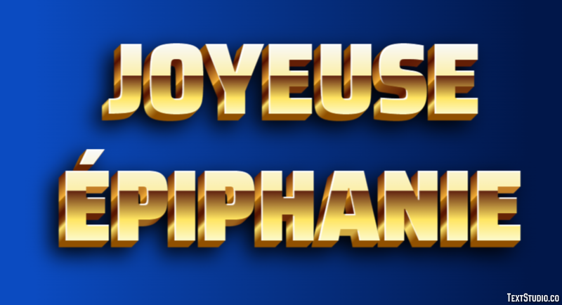 Joyeuse Épiphanie Efeito de texto