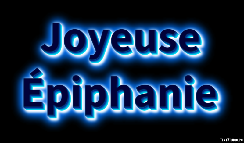 Joyeuse Épiphanie Effet de Texte