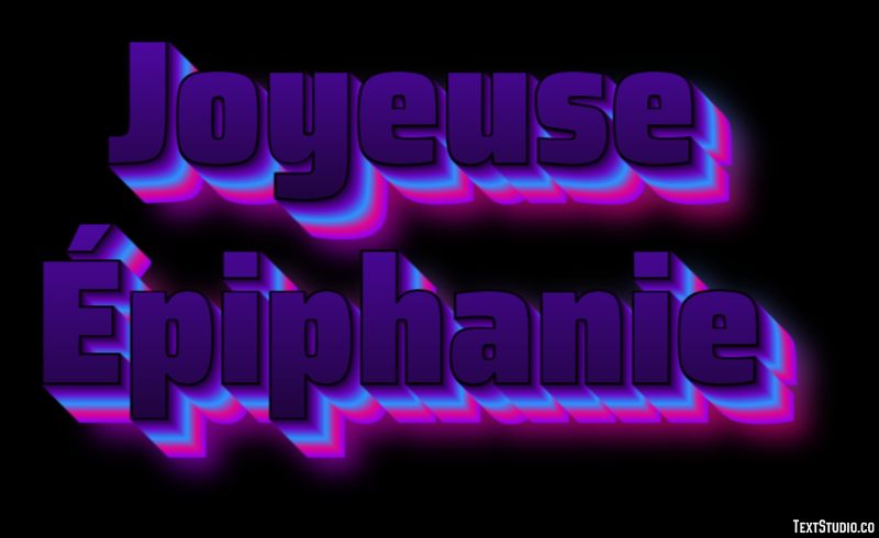 Joyeuse Épiphanie Effet de Texte