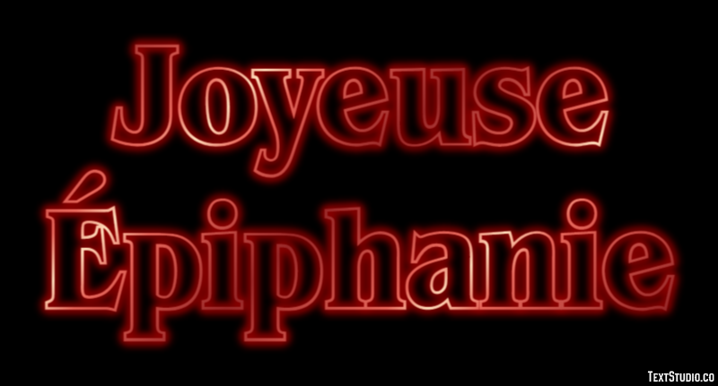 Joyeuse Épiphanie Effet de Texte