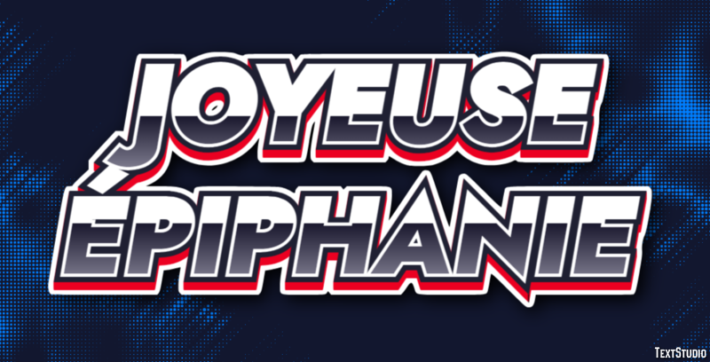 Joyeuse Épiphanie Effet de Texte