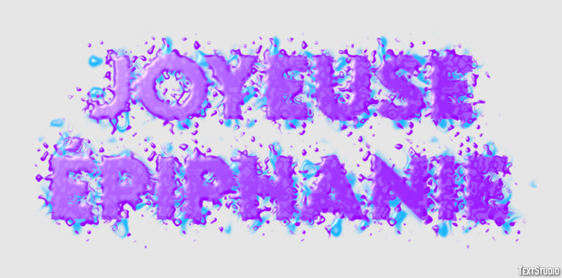 Joyeuse Épiphanie Effet de texte