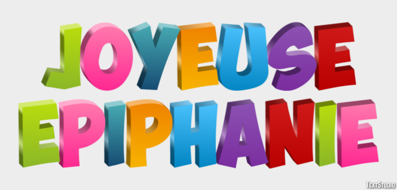 Joyeuse Épiphanie Effet de texte