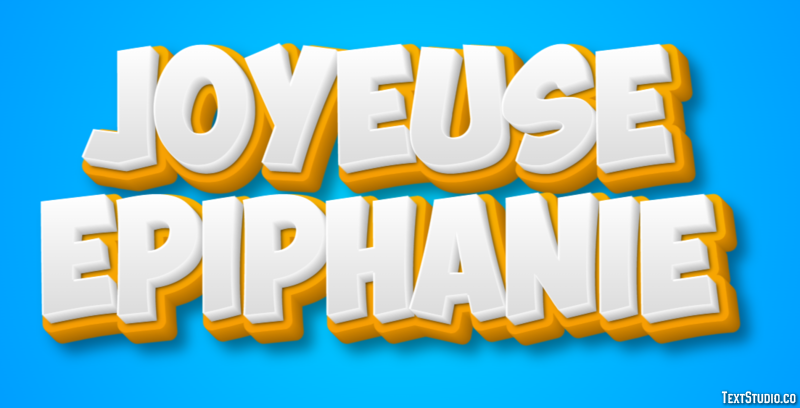 Joyeuse Épiphanie Effet de Texte
