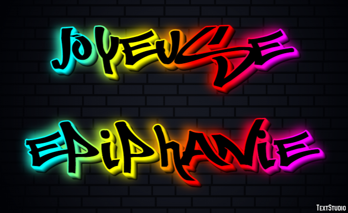 Joyeuse Épiphanie Effet de Texte