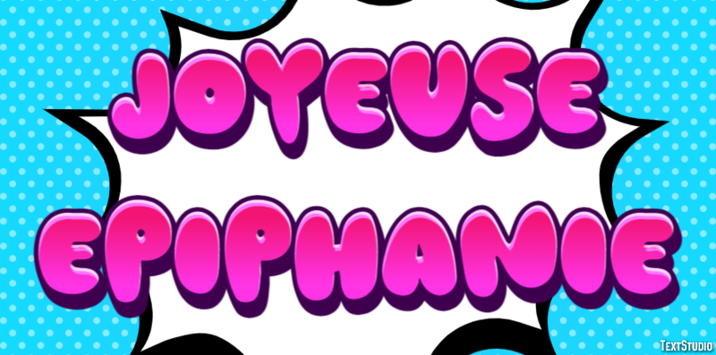 Joyeuse Épiphanie Effet de Texte