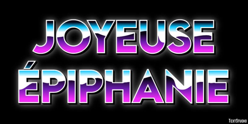 Joyeuse Épiphanie Effet de Texte
