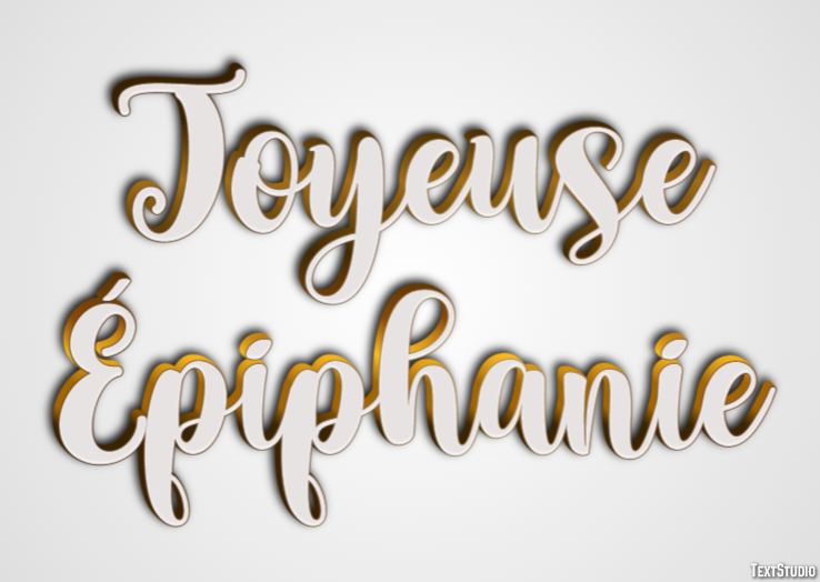 Joyeuse Épiphanie Efeito de texto