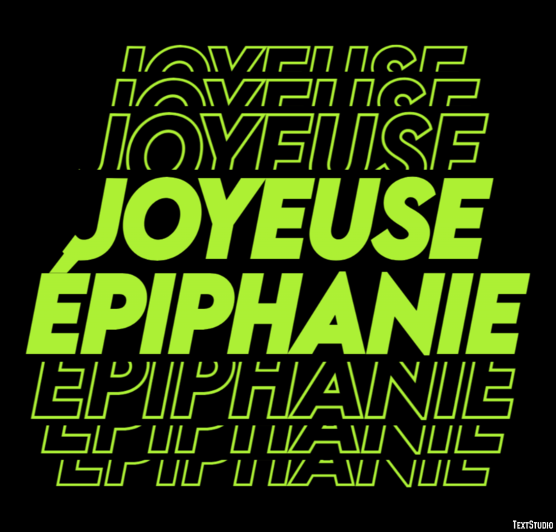 Joyeuse Épiphanie Effet de Texte