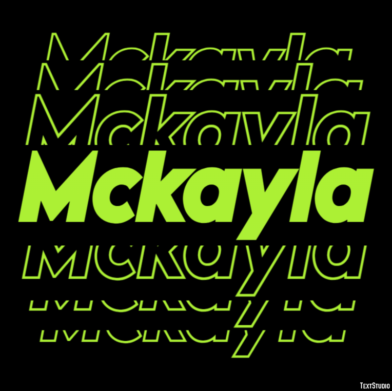 Mckayla Text effect