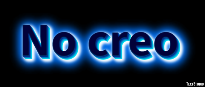 No creo Effetto testo