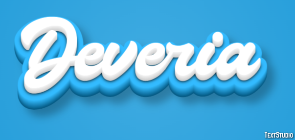 Deveria テキスト効果