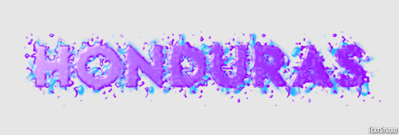 Honduras Text effect