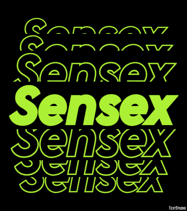Sensex Texteffekt