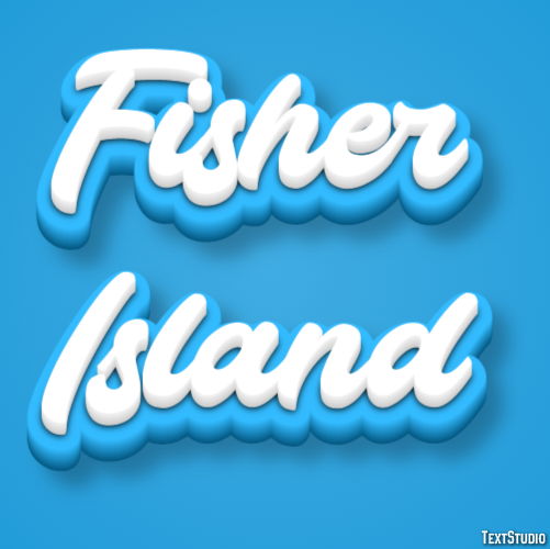 Fisher Island Texteffekt