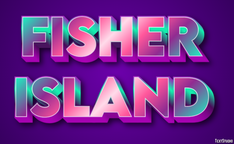 Fisher Island Texteffekt
