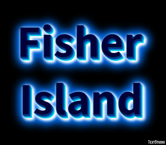 Fisher Island Texteffekt