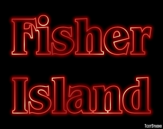 Fisher Island Texteffekt