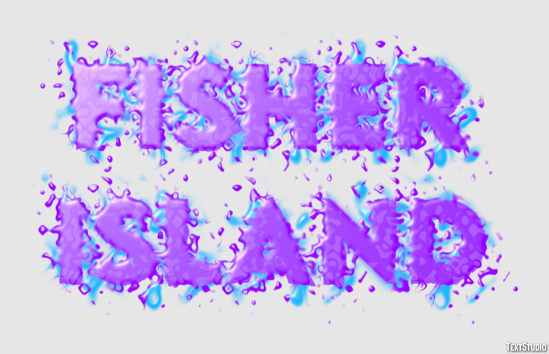 Fisher Island Texteffekt