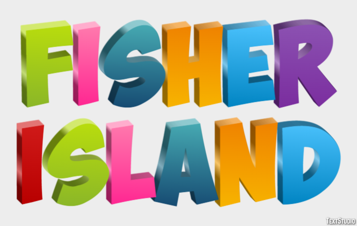Fisher Island Texteffekt