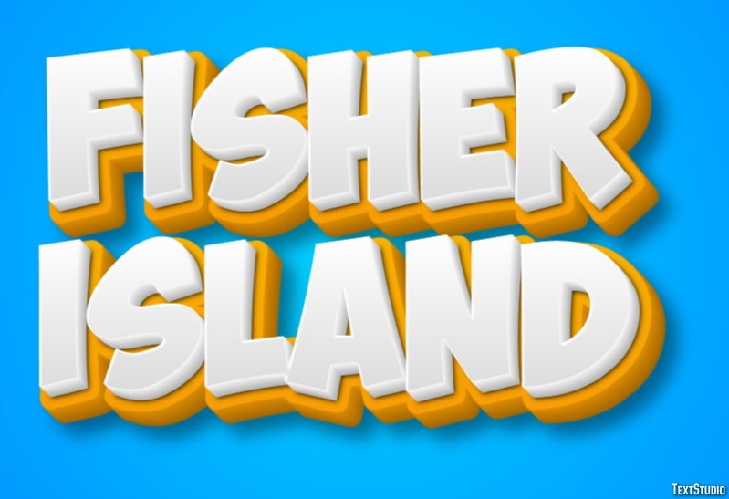 Fisher Island Texteffekt