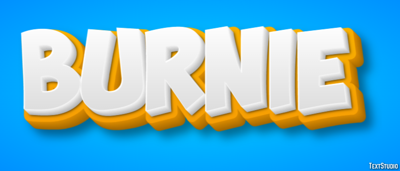 Burnie Effetto testo
