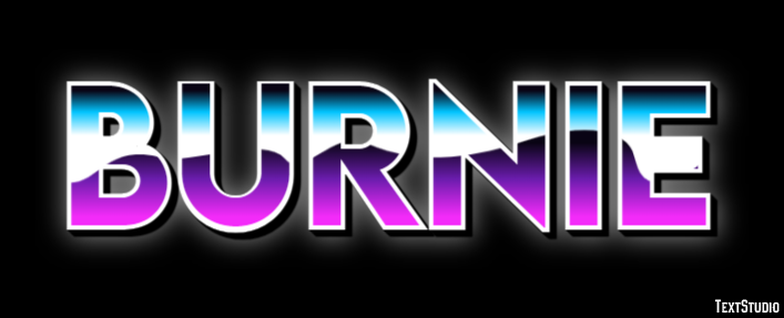 Burnie Text effect