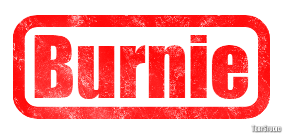 Burnie Text effect