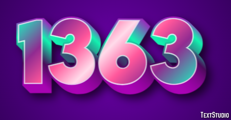 1363 Text Effect