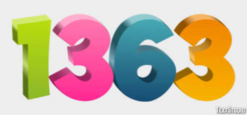 1363 Text Effect