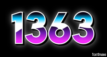 1363 Text Effect