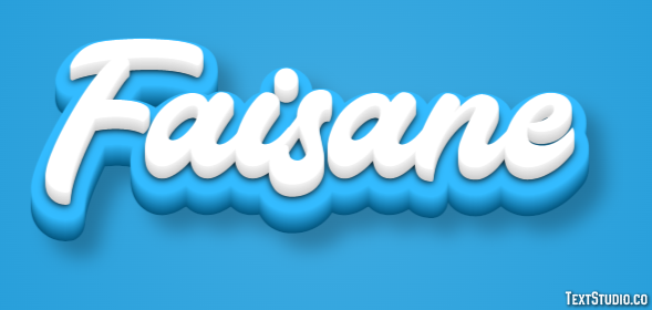 Faisane Efecto de Texto