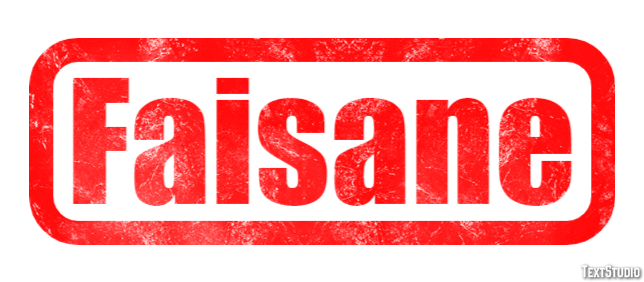 Faisane Effet de texte