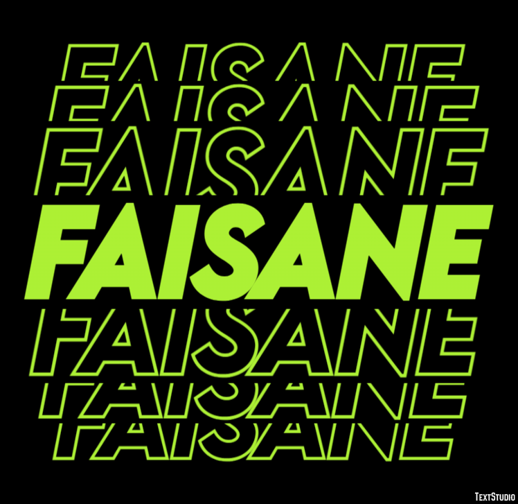 Faisane Effet de texte
