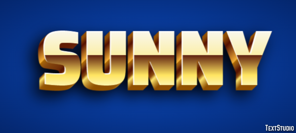 Sunny Text effect