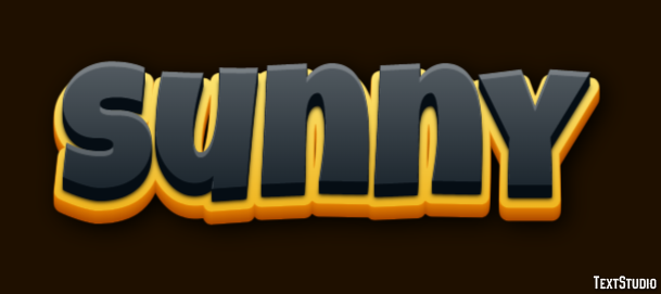 Sunny Text effect
