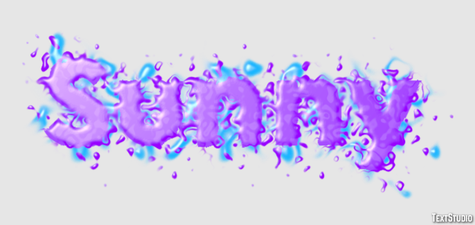 Sunny Text effect