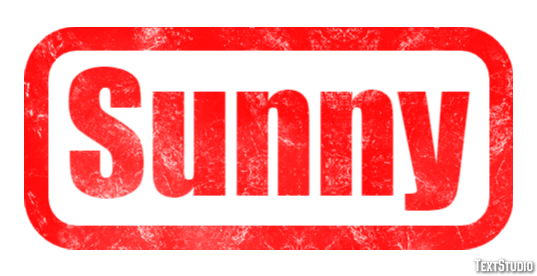 Sunny Text effect