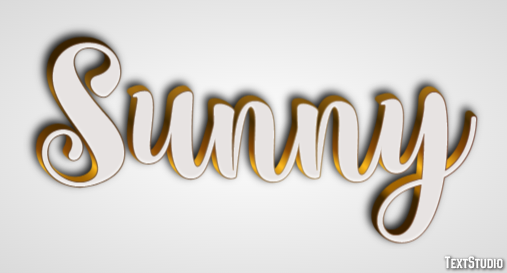 Sunny Эффект текста