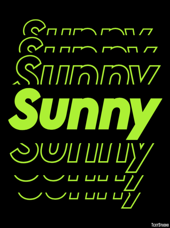 Sunny Text Effect