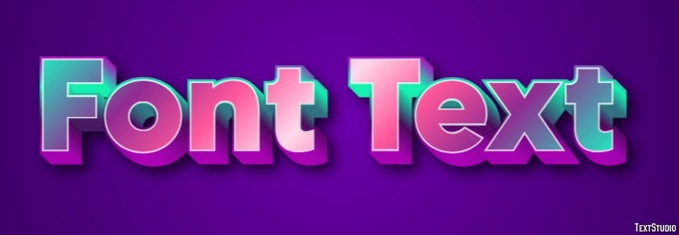 Font Text Effetto testo