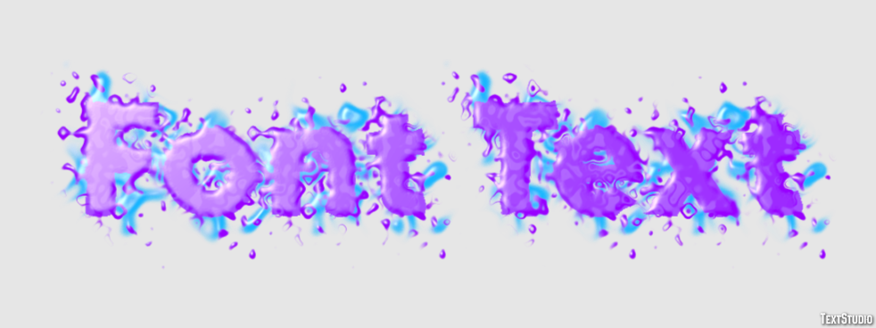 Font Text Effetto testo