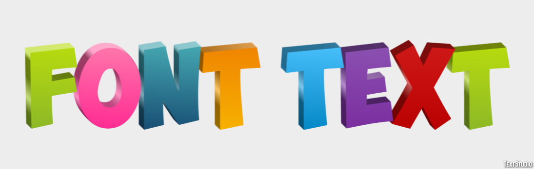 Font Text Effetto testo