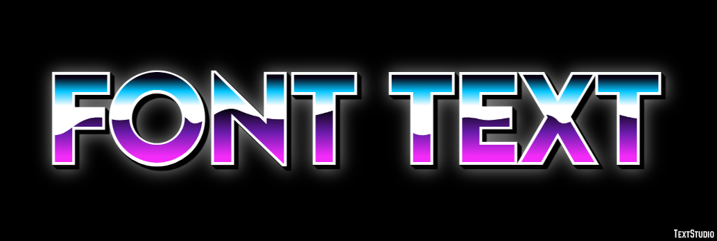 Font Text Effetto testo