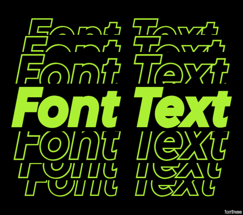 Font Text Effetto testo