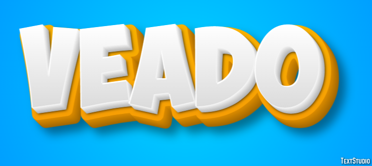 Veado Efeito de texto