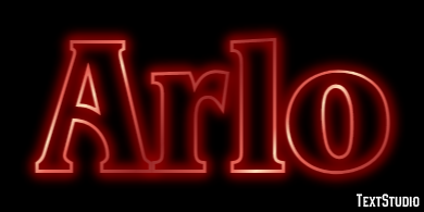 Arlo Text effect